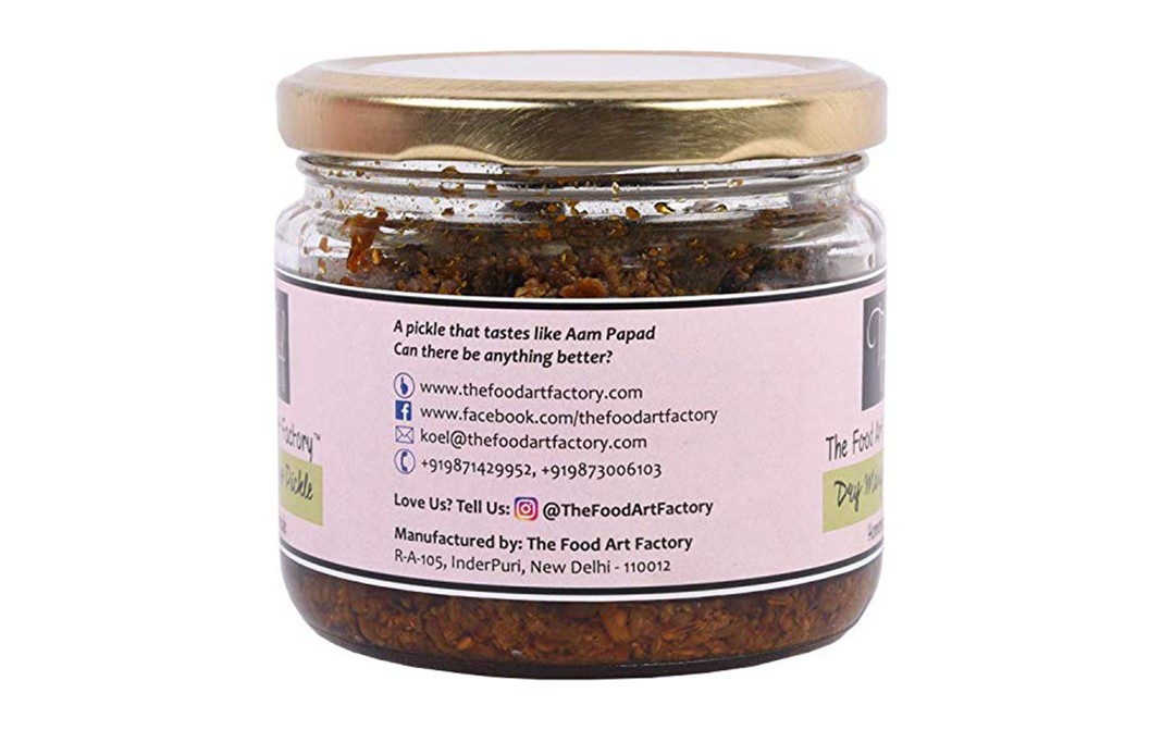 The Food Art Factory Dry Mango Pickle    Glass Jar  200 grams